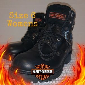 HD Faded Glory Motorcycle Boots 6 Womens